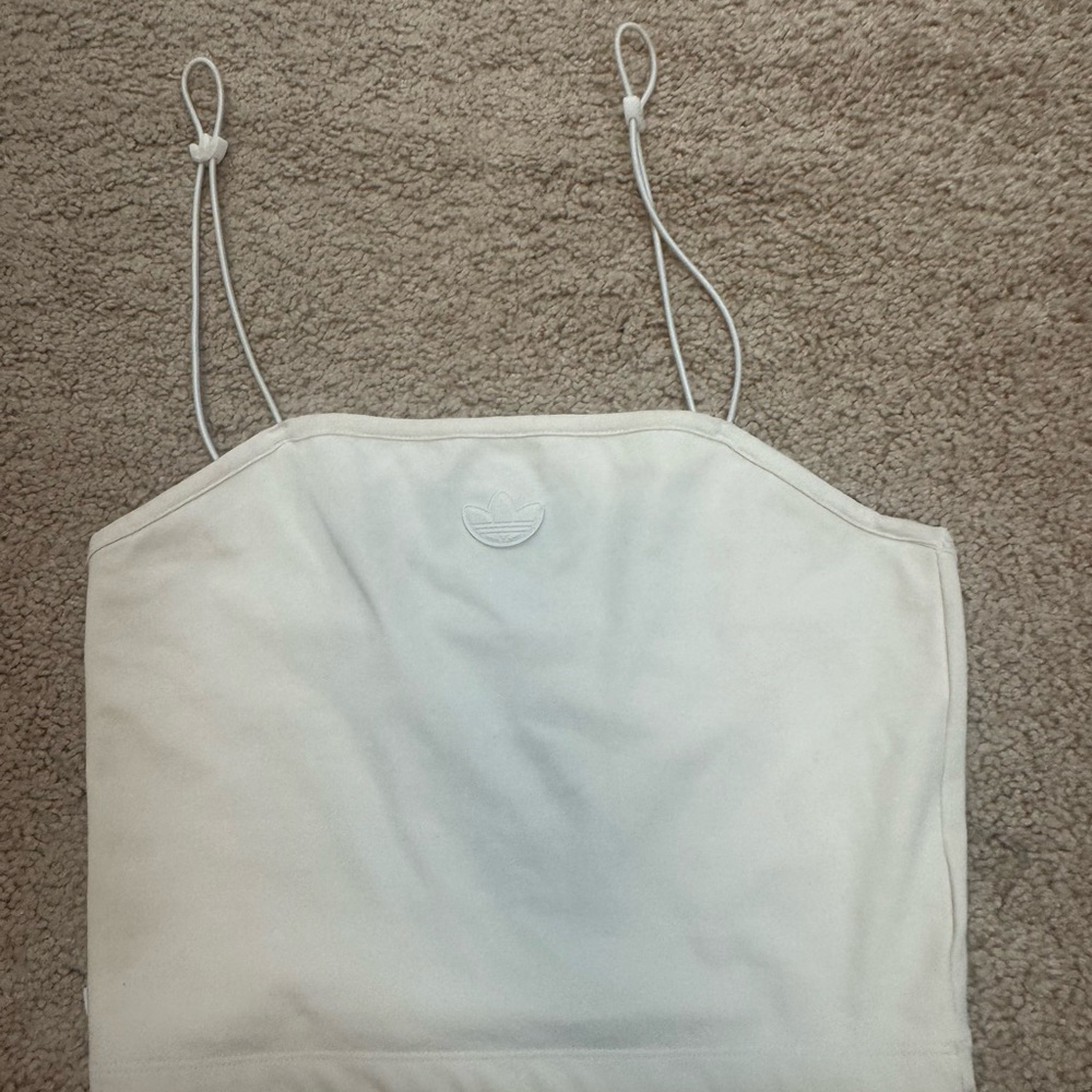 Adidas Women's White Crop Top